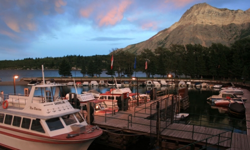 Upper Waterton Lake Waterton Glacier International Peace Park National Park Montana Canada Boating Boat Tour Boat Cruise