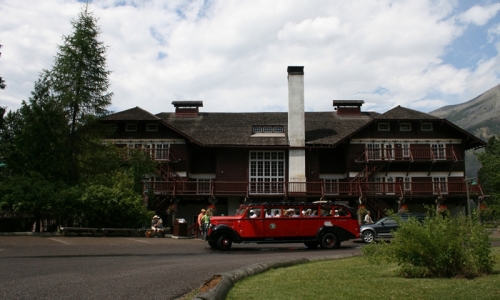 Glacier Red Jammer Buses