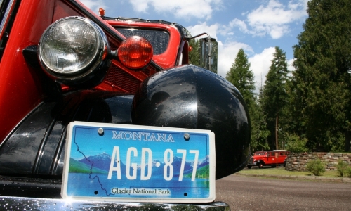 Red Jammer Buses Glacier