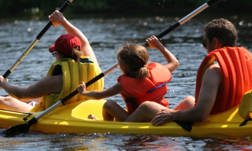 Glacier Park Kids Canoeing