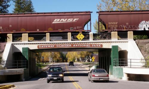 Whitefish Montana Amtrak Train