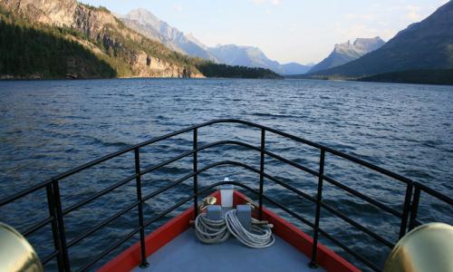 Boat Tour on Upper Waterton Lake