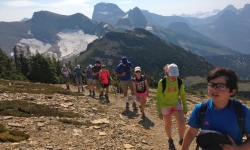 Hiking up to Swiftcurrent Lookout in Glacier National Park, Montana with Glacier Guides. Hiking up to Swiftcurrent Lookout in Glacier National Park, Montana with Glacier Guides.