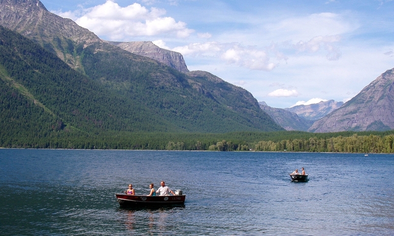 Glacier National Park Montana Lake Mcdonald Boating