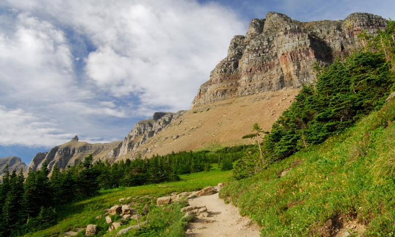 Highline Trail Hiking Backpacking Glacier National Park Montana Garden Wall