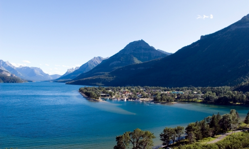 Waterton Lakes National Park Glacier Town Waterton Village