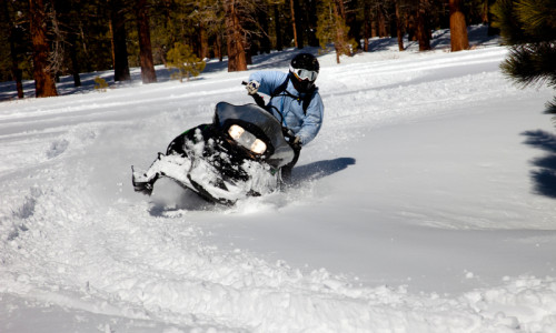 Snowmobiling